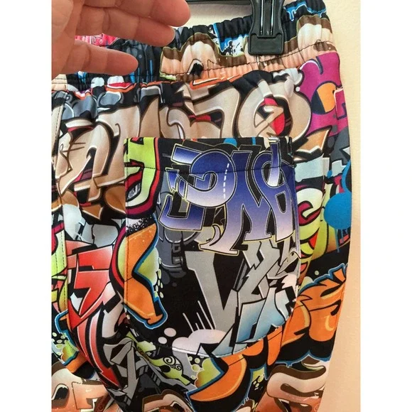 Fresh‎ Prince Of Belair Graffiti Joggers Funky Hip Hop Style All Print  Size L - Picture 4 of 6
